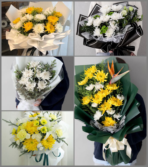 广东江门市开平市马冈镇荣塘村白事花束代送